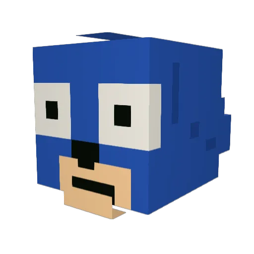 JakCum187 Minecraft avatar head, 3D render