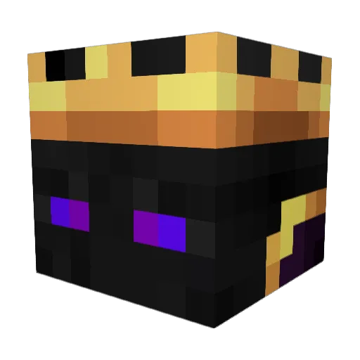 JakTru Minecraft avatar head, 3D render