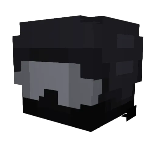 Jakair Minecraft avatar head, 3D render