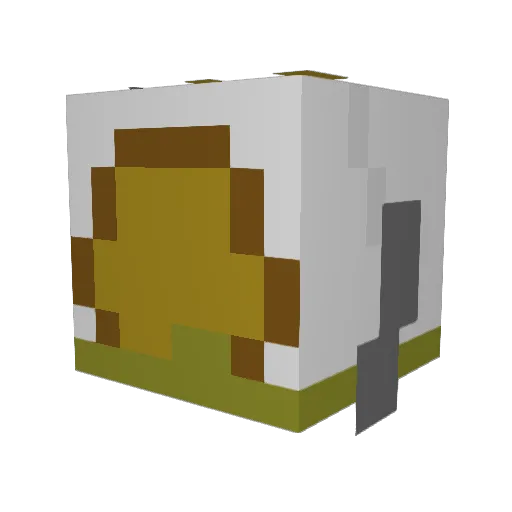 Jakamotto Minecraft avatar head, 3D render