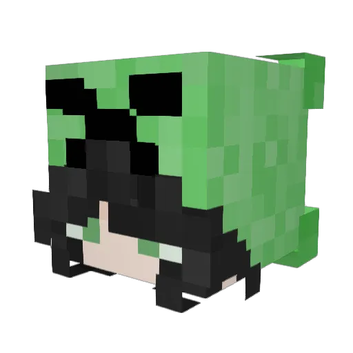 Jakaplay Minecraft avatar head, 3D render