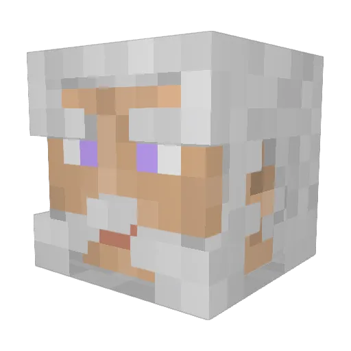 Jakbasa Minecraft avatar head, 3D render
