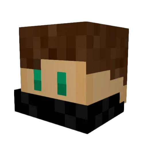 Jake065 Minecraft avatar head, 3D render