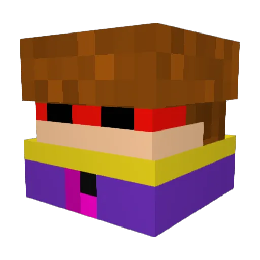 Jake1390 Minecraft avatar head, 3D render