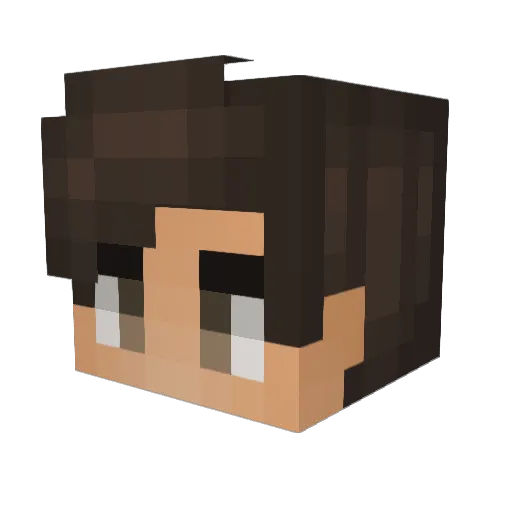 Jake1512 Minecraft avatar head, 3D render