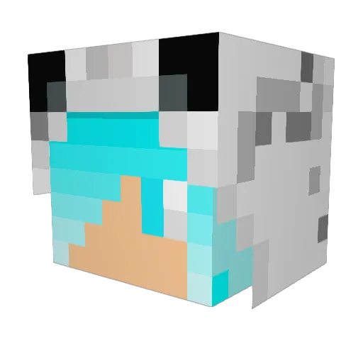 Jake3079 Minecraft avatar head, 3D render
