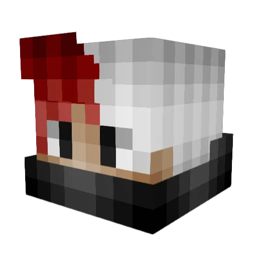 Jake347 Minecraft avatar head, 3D render