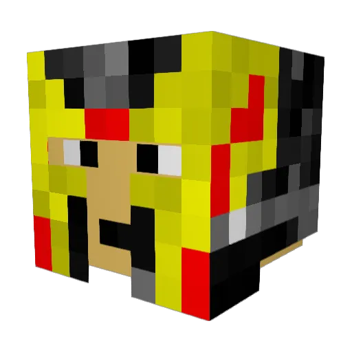 Jake504020 Minecraft avatar head, 3D render