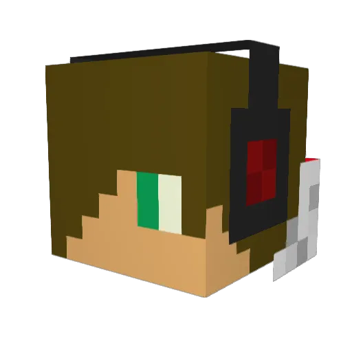 Jake763 Minecraft avatar head, 3D render