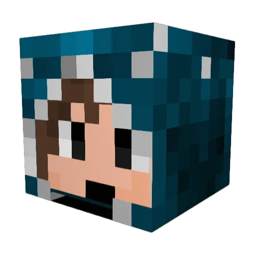Jake8cake Minecraft avatar head, 3D render