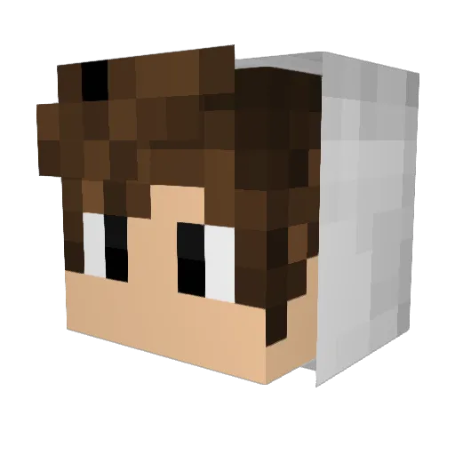 JakeBG Minecraft avatar head, 3D render