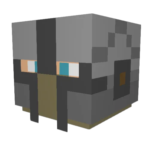 JakeBeck Minecraft avatar head, 3D render