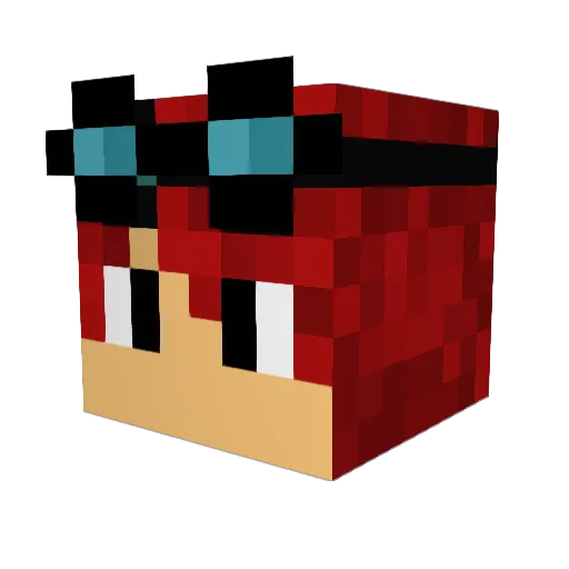 JakeBond001 Minecraft avatar head, 3D render