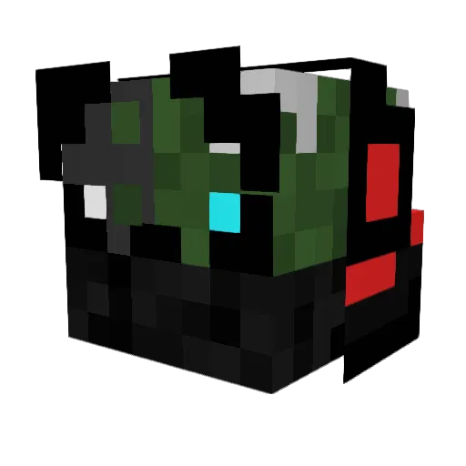 JakeEXE Minecraft avatar head, 3D render
