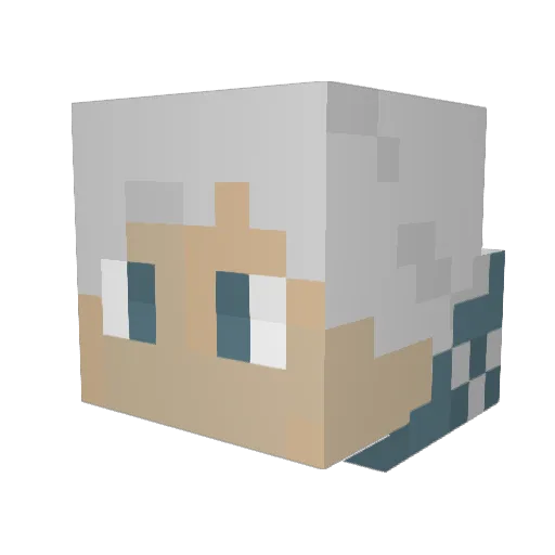 JakeFrost2204 Minecraft avatar head, 3D render