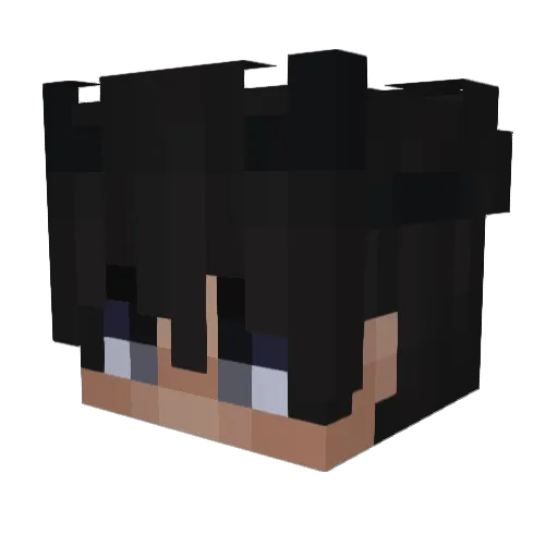 JakeJY Minecraft avatar head, 3D render