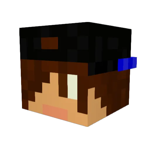 JakeJ_ Minecraft avatar head, 3D render