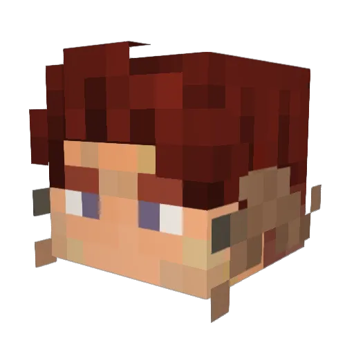 JakeKelton Minecraft avatar head, 3D render