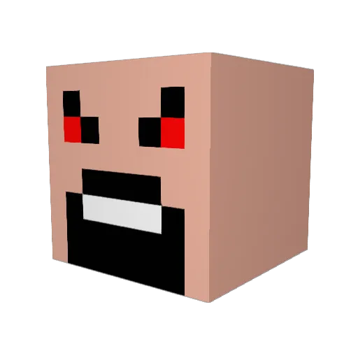 JakeMcVey Minecraft avatar head, 3D render