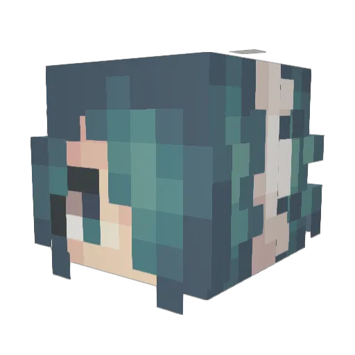 JakeNecroix Minecraft avatar head, 3D render