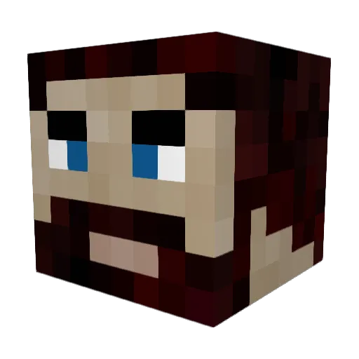 JakeOfATrade Minecraft avatar head, 3D render