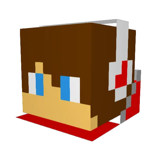 JakeOrgenBot1 Minecraft avatar head, 3D render