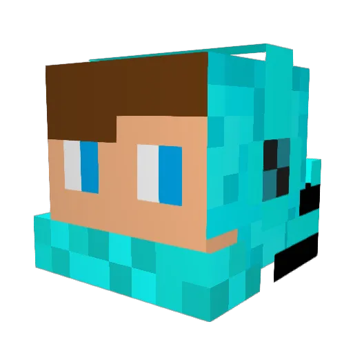 JakePlaysJava Minecraft avatar head, 3D render