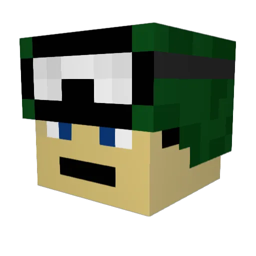JakeR300 Minecraft avatar head, 3D render