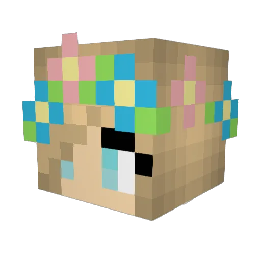JakeRalph Minecraft avatar head, 3D render
