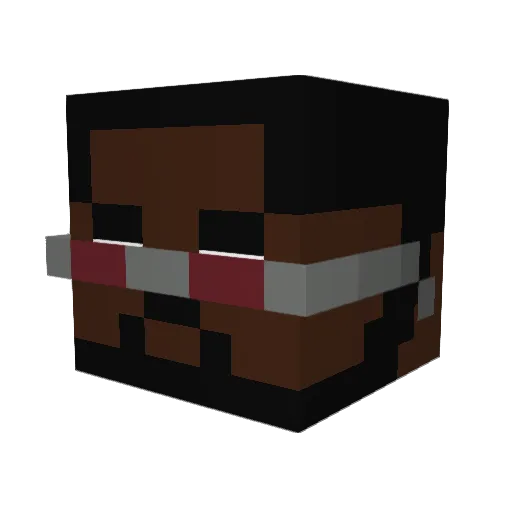 JakeSharted4 Minecraft avatar head, 3D render