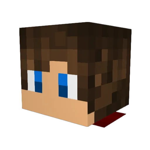 JakeTheVenomous Minecraft avatar head, 3D render