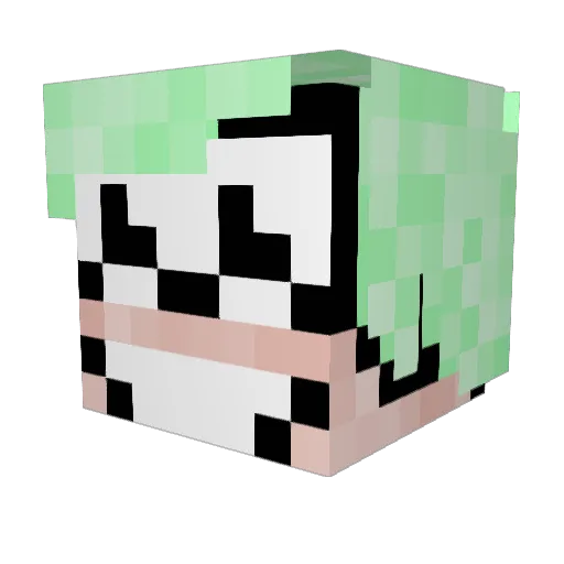 JakeWantsCake Minecraft avatar head, 3D render