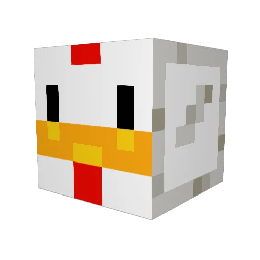 Jake_Block Minecraft avatar head, 3D render