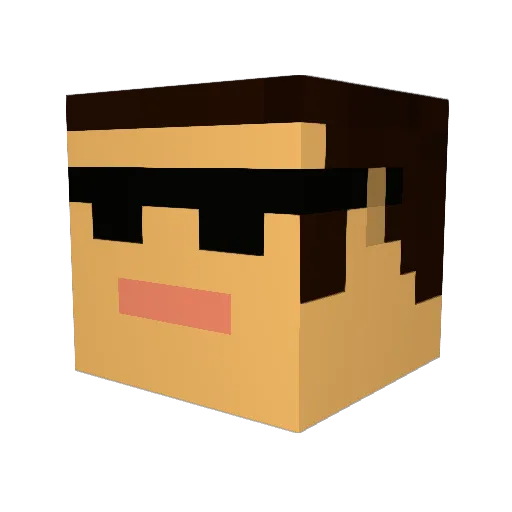 Jake_Blues123 Minecraft avatar head, 3D render