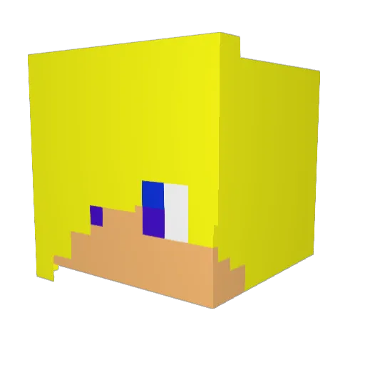 Jake_Dragneel Minecraft avatar head, 3D render
