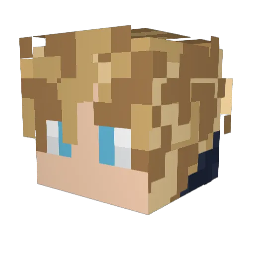 Jake_Pro Minecraft avatar head, 3D render