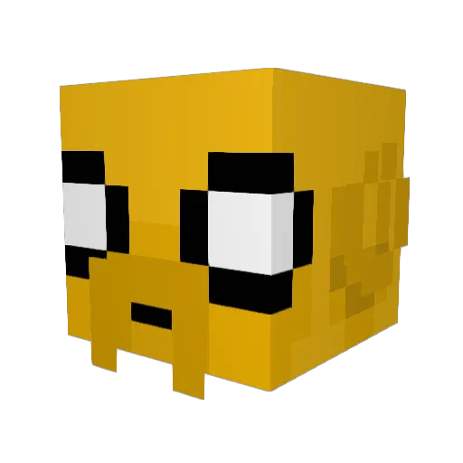 Jake_Shook Minecraft avatar head, 3D render