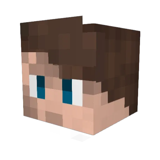 Jake_TV Minecraft avatar head, 3D render