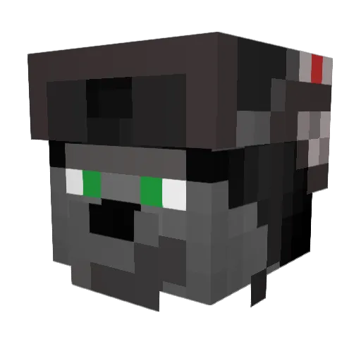 Jake_TheWolf Minecraft avatar head, 3D render