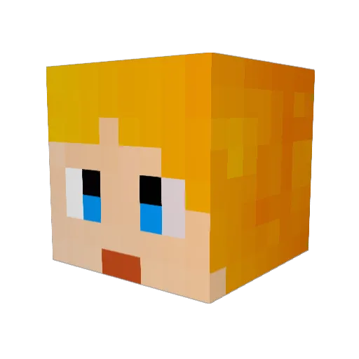 Jake_from_space Minecraft avatar head, 3D render