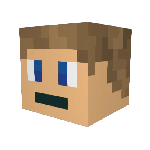 Jakeaff01 Minecraft avatar head, 3D render
