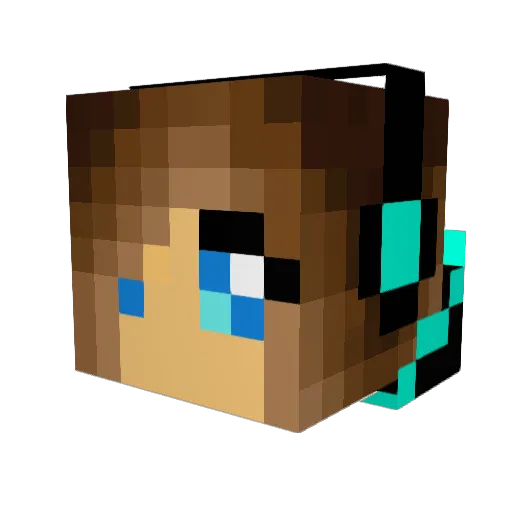 Jakebone07 Minecraft avatar head, 3D render
