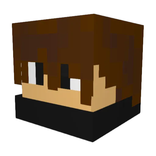 Jakeboui Minecraft avatar head, 3D render