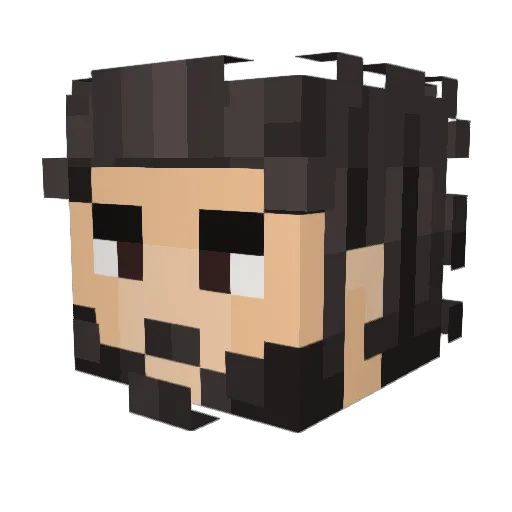Jakedoc1 Minecraft avatar head, 3D render