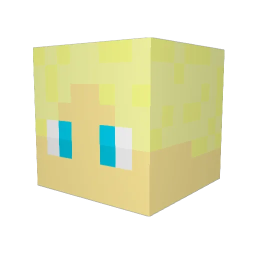 Jakefake101 Minecraft avatar head, 3D render