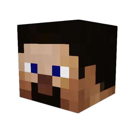 Jakefromalake Minecraft avatar head, 3D render