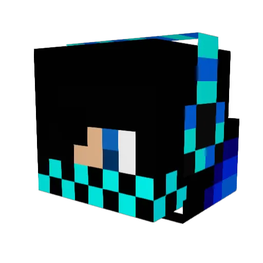 Jakehalo1 Minecraft avatar head, 3D render
