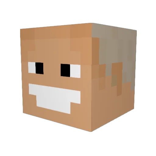 Jakehornet Minecraft avatar head, 3D render