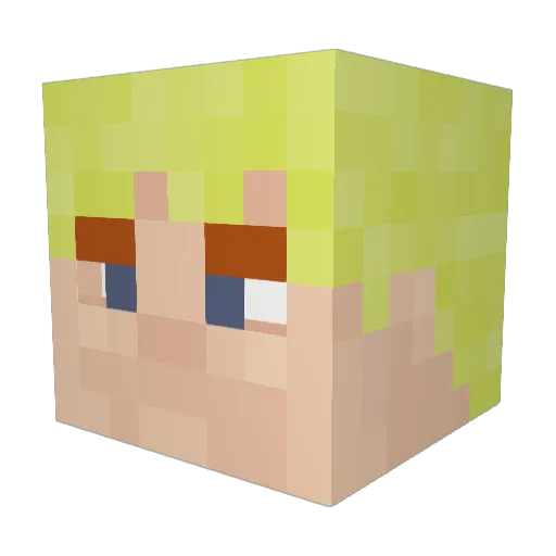 Jakeisthedoctor Minecraft avatar head, 3D render