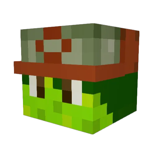 Jakejkj Minecraft avatar head, 3D render